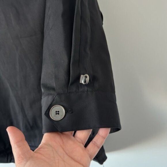 Trenz Women By Theresa Renz Black Spring Light Jacket Plus Size 1X - Picture 6 of 11